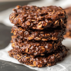 2-ingredient no-bake chocolate cookies