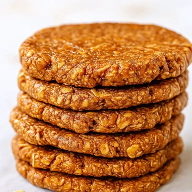 3-ingredient-no-bake-oatmeal-cookies 3-Ingredient No-Bake Oatmeal Cookies made with oats, peanut butter, and maple syrup