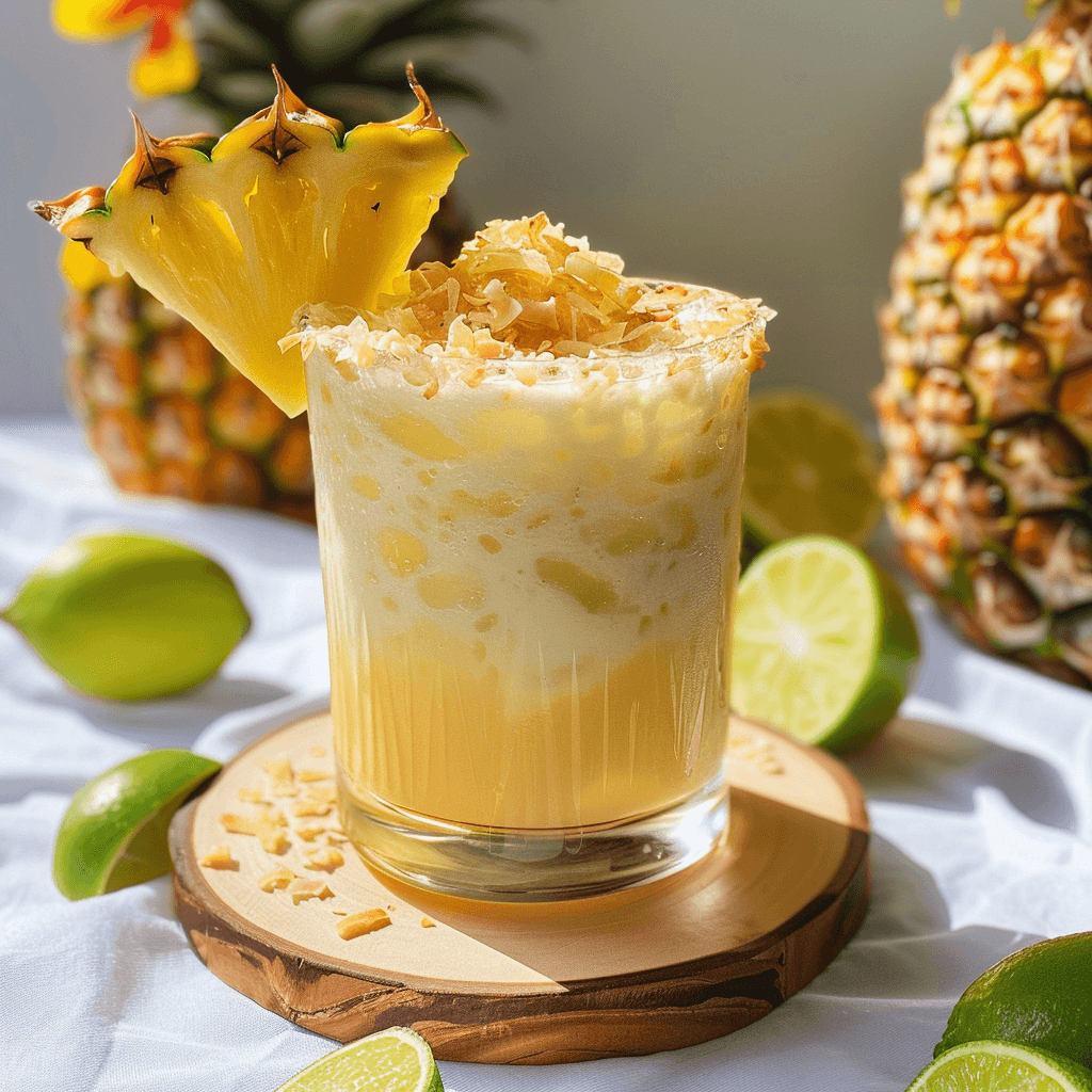 Coconut and Pineapple Mocktail: A Fresh, Simple Tropical Drink