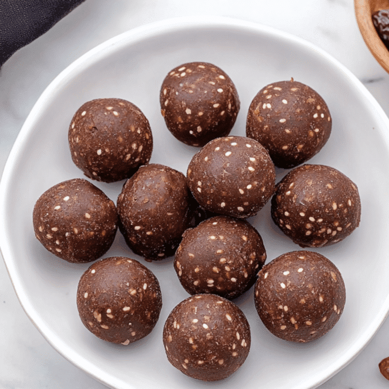 date brownie balls no-bake recipe