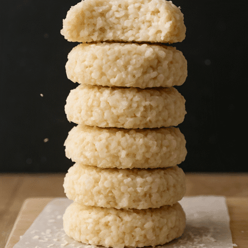 No-bake coconut cookies with shredded coconut and oats - easy homemade dessert recipe photo
