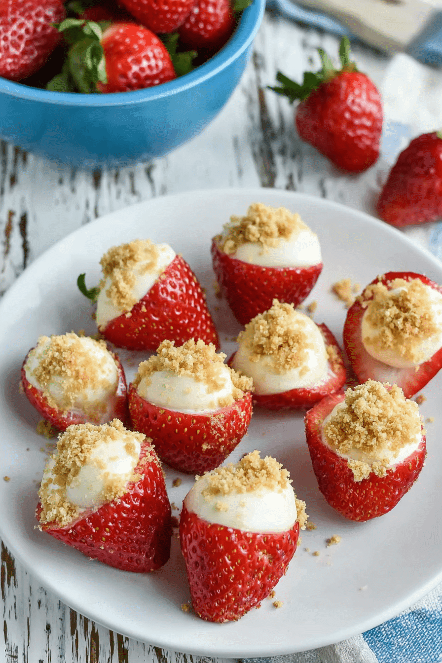No-Bake Strawberry Cheesecake Bites – Sweet & Simple in 15 Minutes