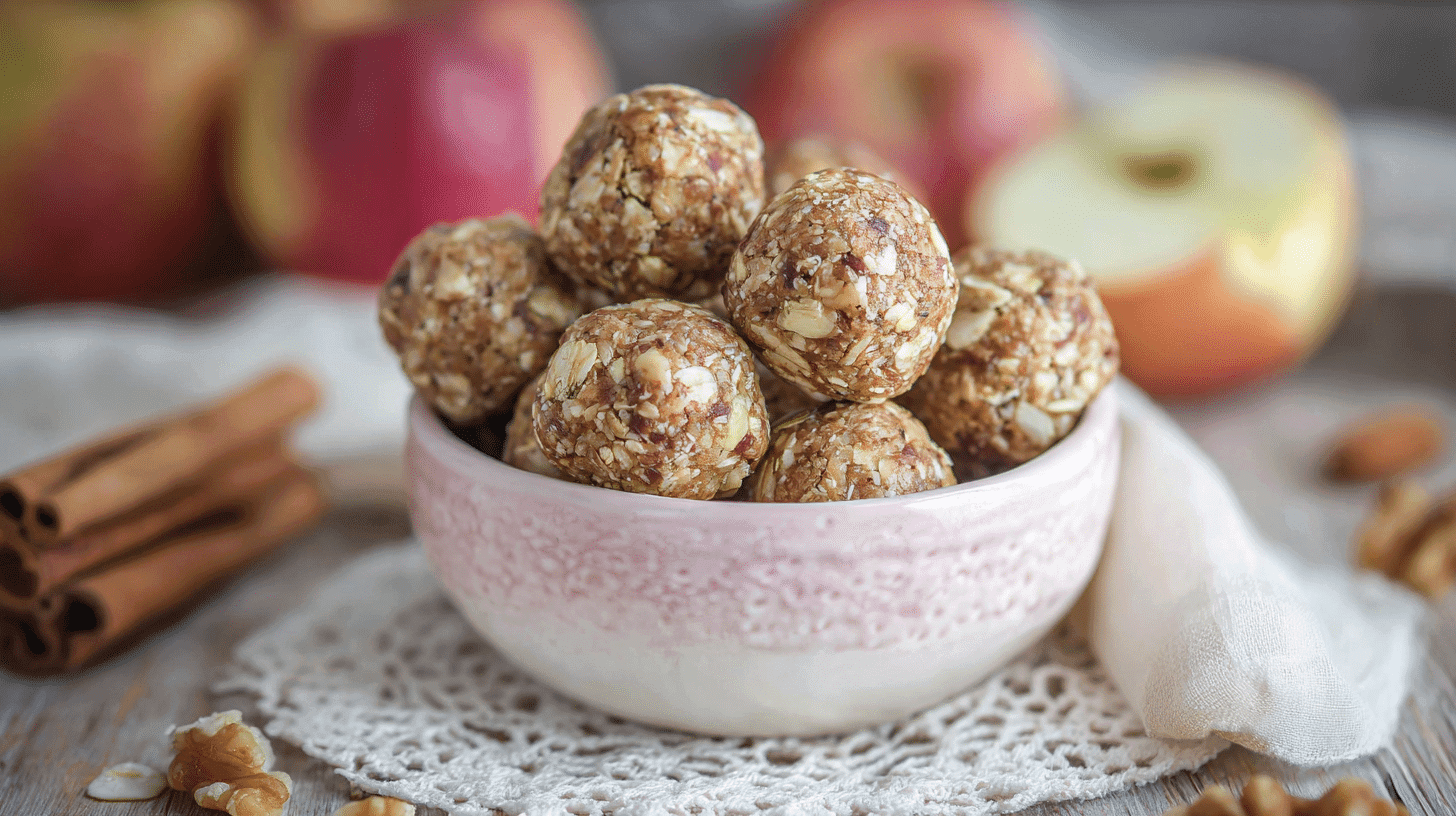 No-Bake Apple Pie Energy Bites – Sweet, Chewy & Ready in 15 Minutes