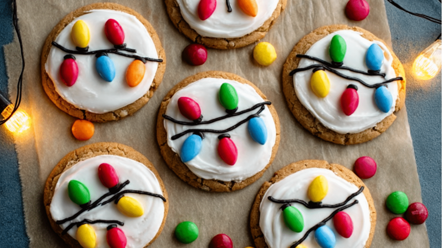 No Bake Christmas Lights Cookies – Festive Fun in Just 20 Minutes