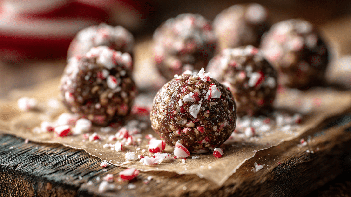 No-Bake Candy Cane Protein Balls – Festive & Ready in 15 Minutes