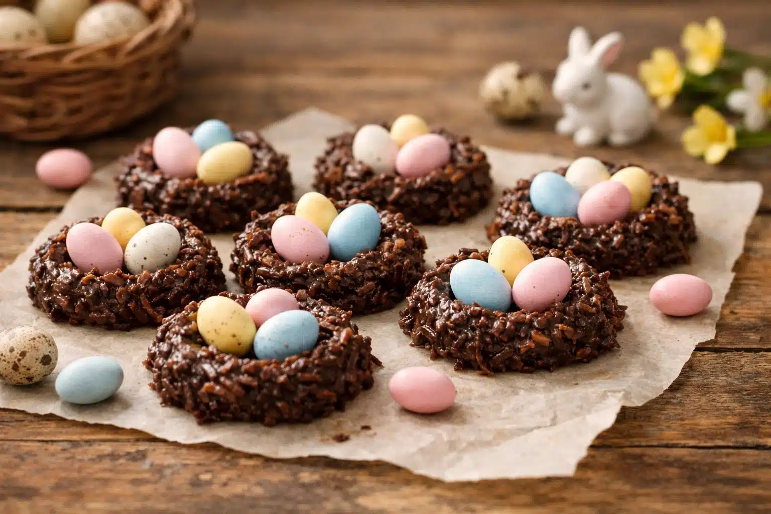 Coconut Nest Easter Cookies – No Bake & Perfectly Festive
