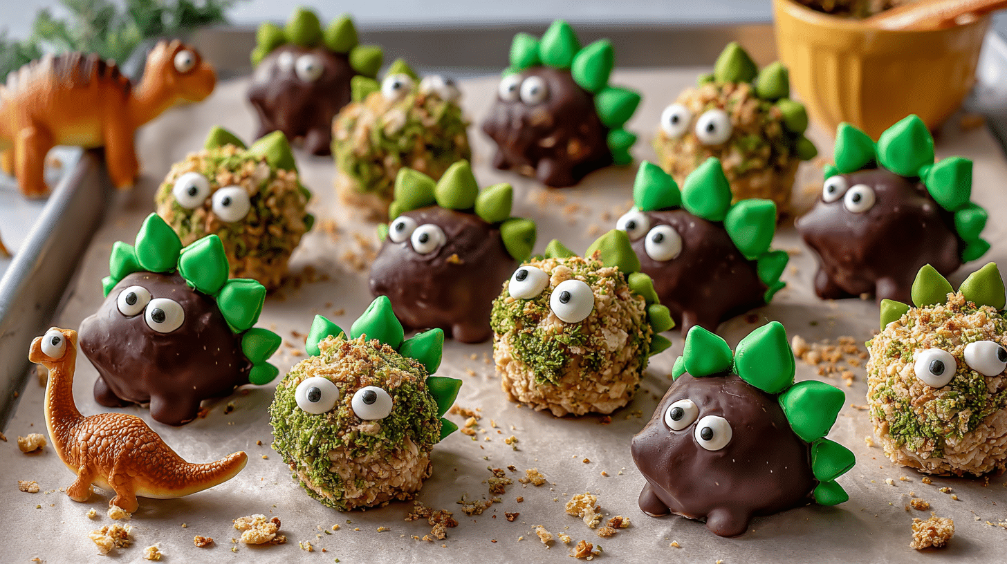 Dinosaur No Bake Cookie Bites Kids Will Go Wild For