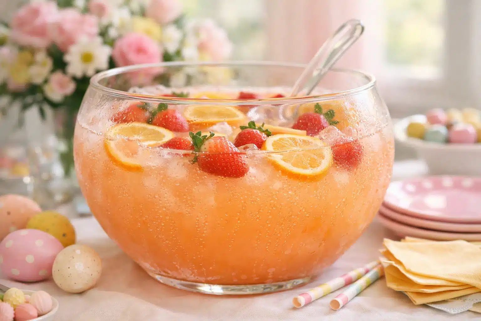 Home 8 Easter Brunch Punch Recipe – Fruity Sparkling Spring Drink