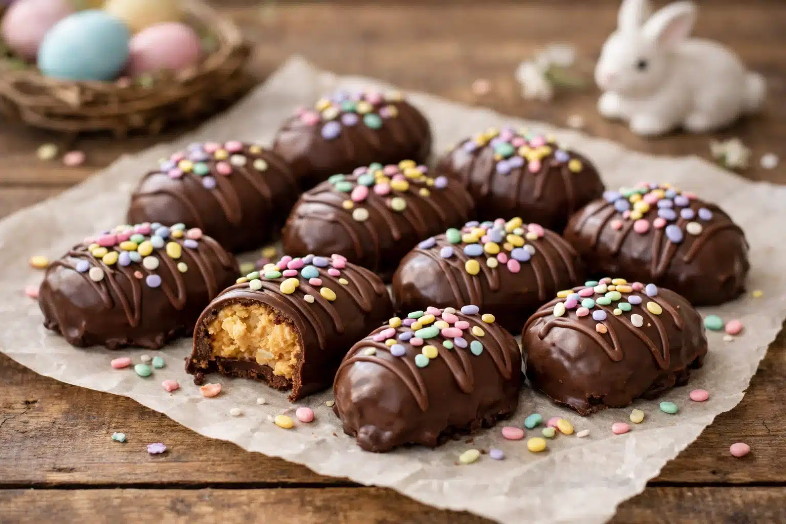 Easter Egg No Bake Treats – Creamy Chocolate Peanut Butter Eggs