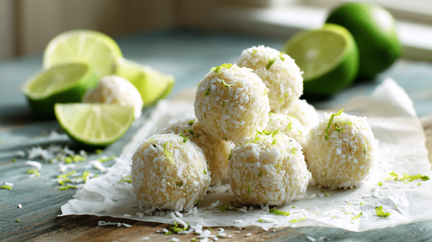 No-Bake Key Lime Pie Energy Balls – Bright & Creamy in 20 Minutes
