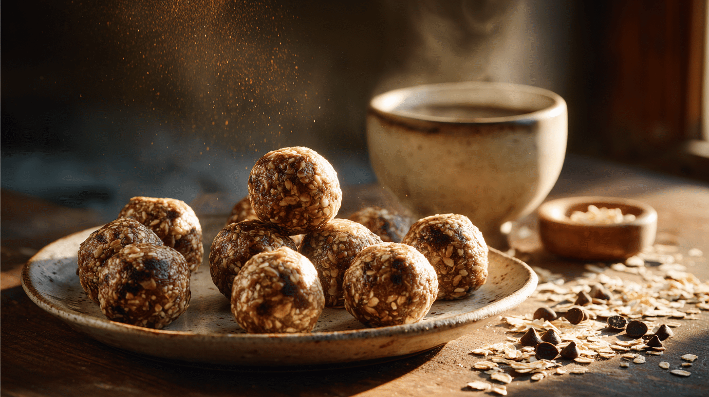 Mocha No Bake Energy Balls – Ready in 15 Minutes