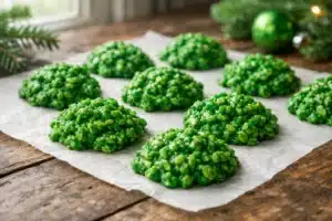 No bake cookies with green food coloring