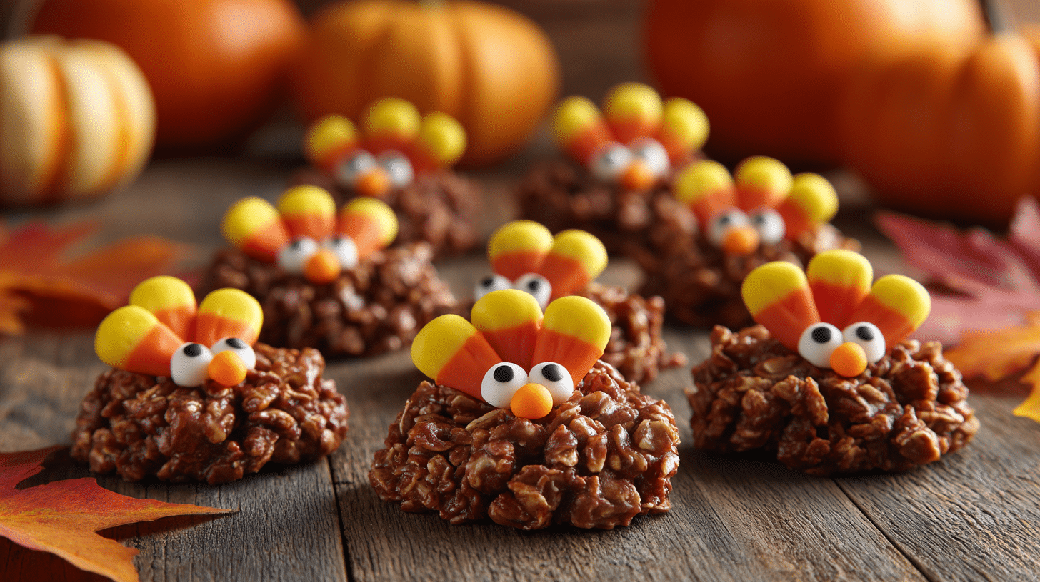 No Bake Turkey Cookies for Thanksgiving – Cute & Ready in 30 Minutes