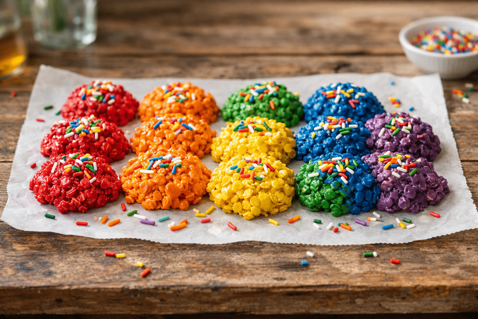 Rainbow No Bake Cookies – Colorful, Chewy & Ready in 20 Minutes