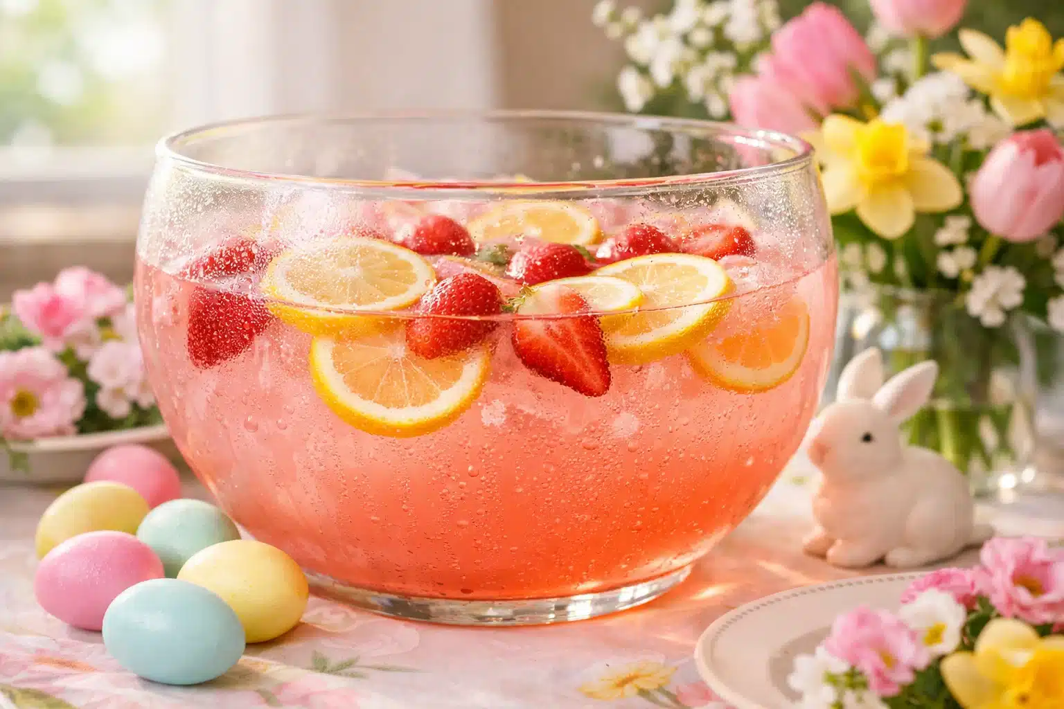 Home 5 Spring Pink Lemonade Punch for Easter – Sparkling Party Drink