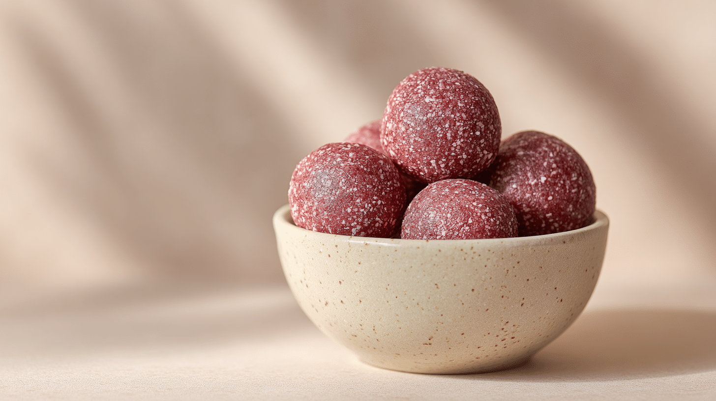 No-Bake Strawberry Protein Balls – High-Protein Snack in 10 Minutes