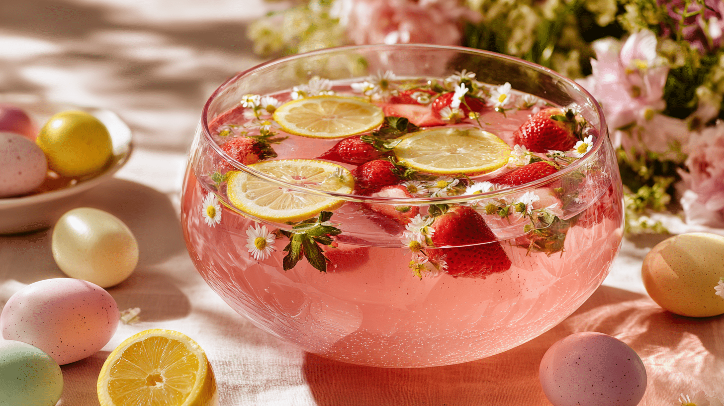 Easter Pink Punch Non Alcoholic – Sparkling Spring Party Drink