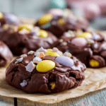 No bake Easter cookies with Cadbury mini eggs