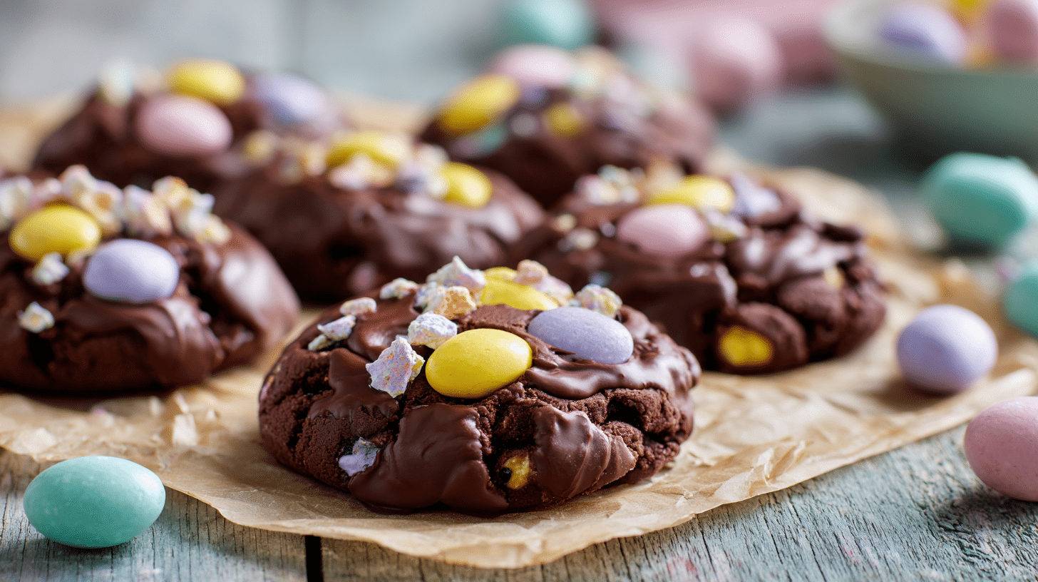 No Bake Easter Cookies with Cadbury Eggs – Chocolatey & Festive
