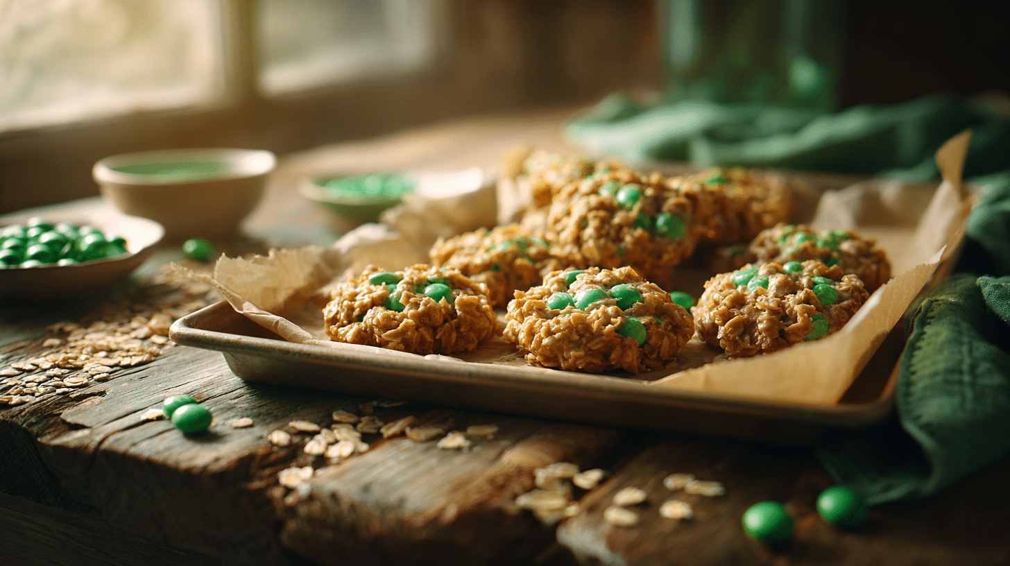 St. Patrick’s Day No-Bake Cookies – Easy 3 Ingredient Treat