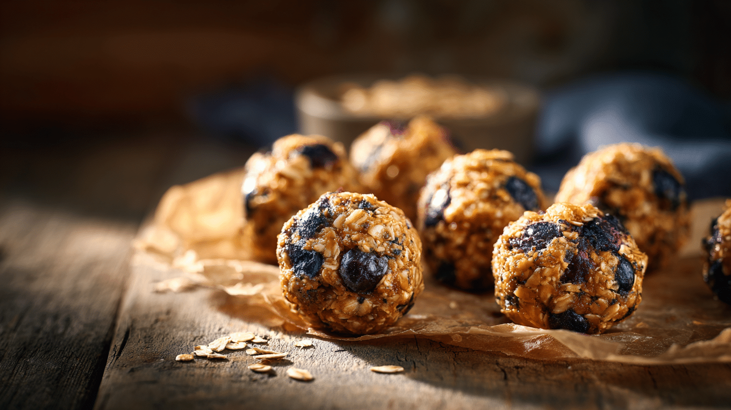 No-Bake Blueberry Muffin Energy Bites – Ready in 15 Minutes