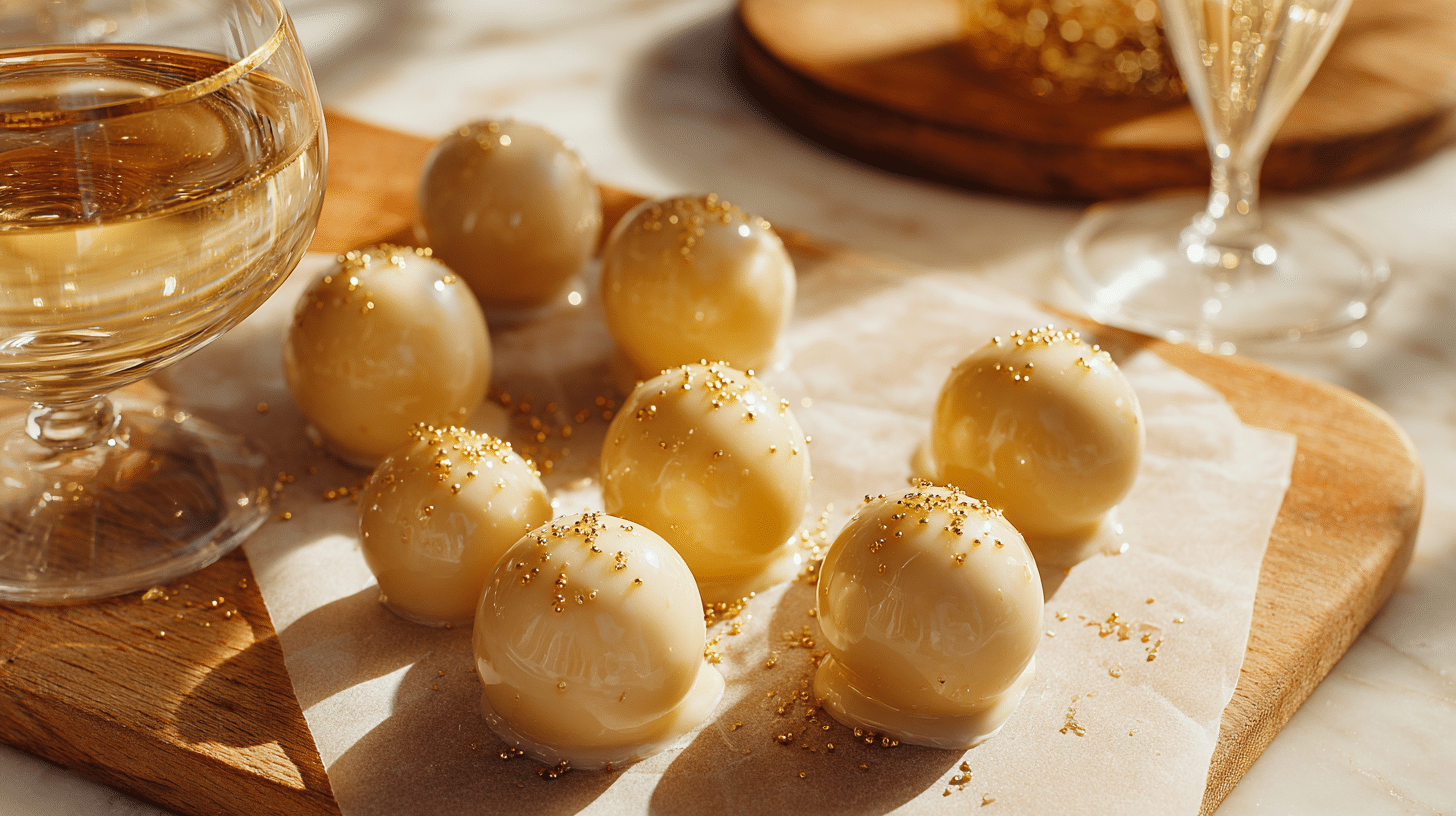 Champagne-Glazed No-Bake Gems – Elegant & Ready Fast