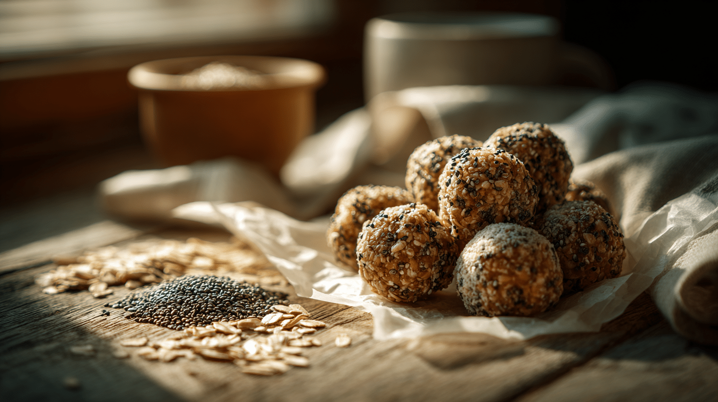 No-Bake Chia Oat Energy Balls – Nutty & Ready in 10 Minutes