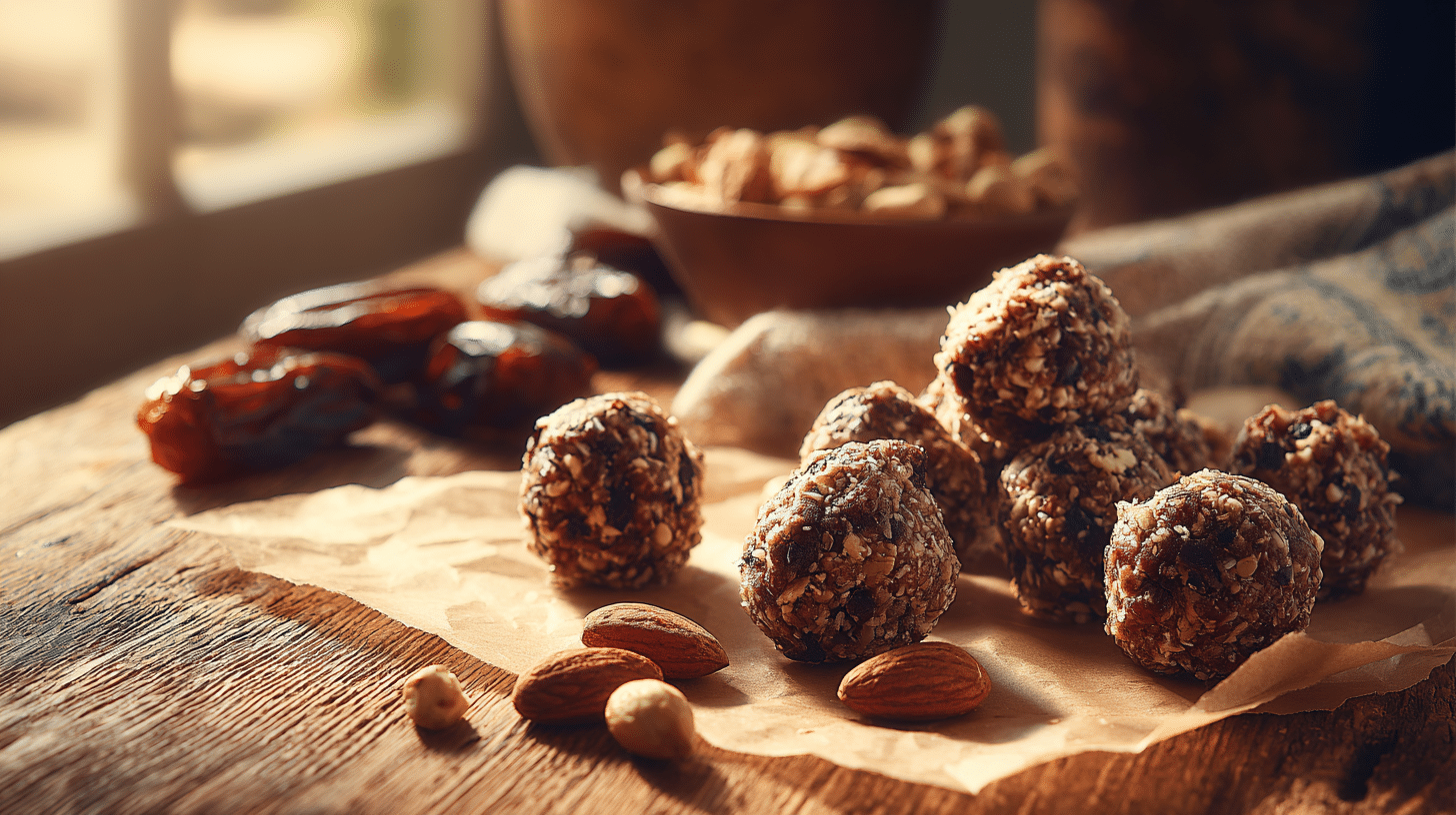 No-Bake Date Nut Energy Balls – Naturally Sweet & Ready in 10 Minutes