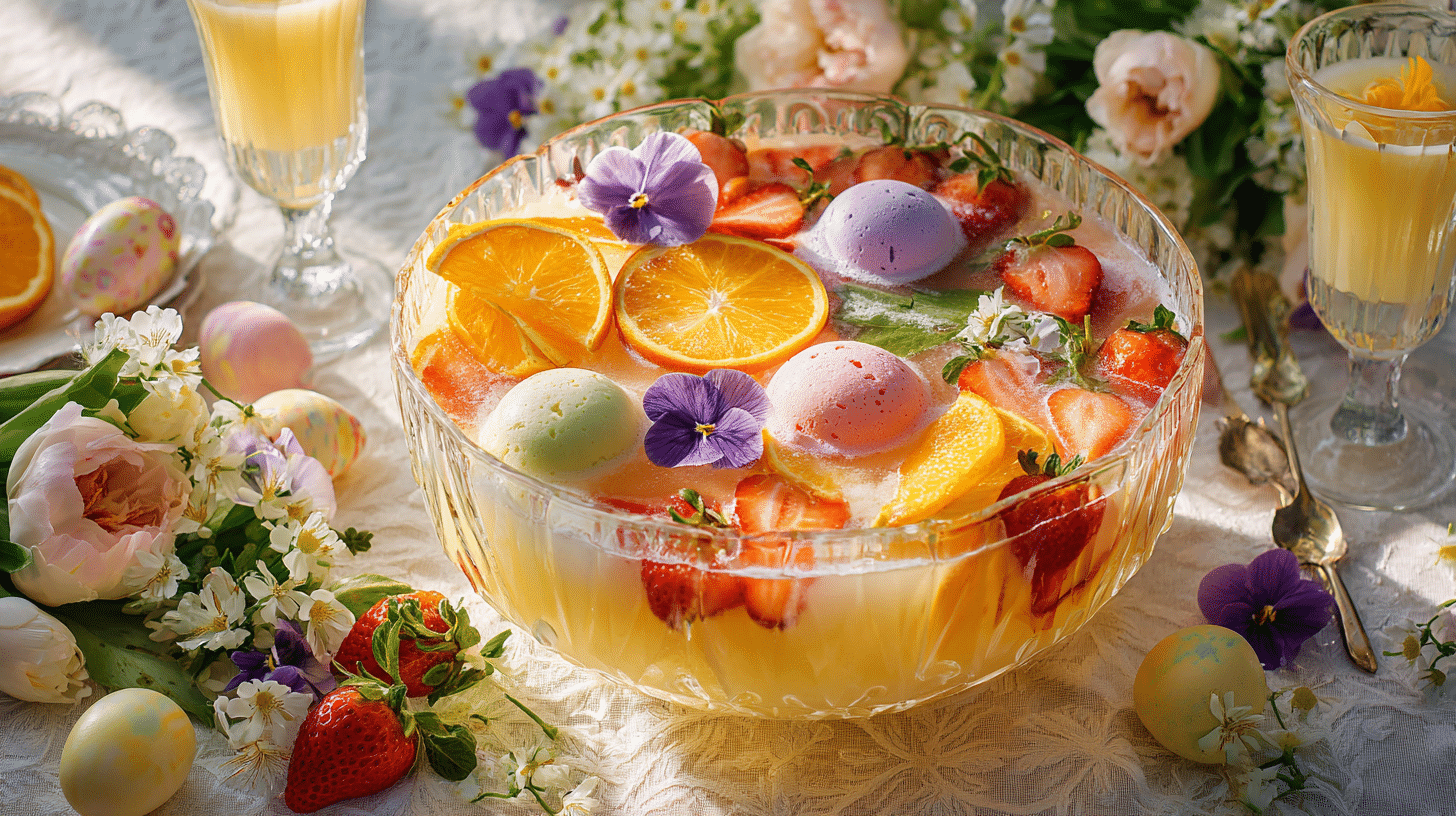 Easter Punch with Sherbet – Creamy & Festive Party Drink