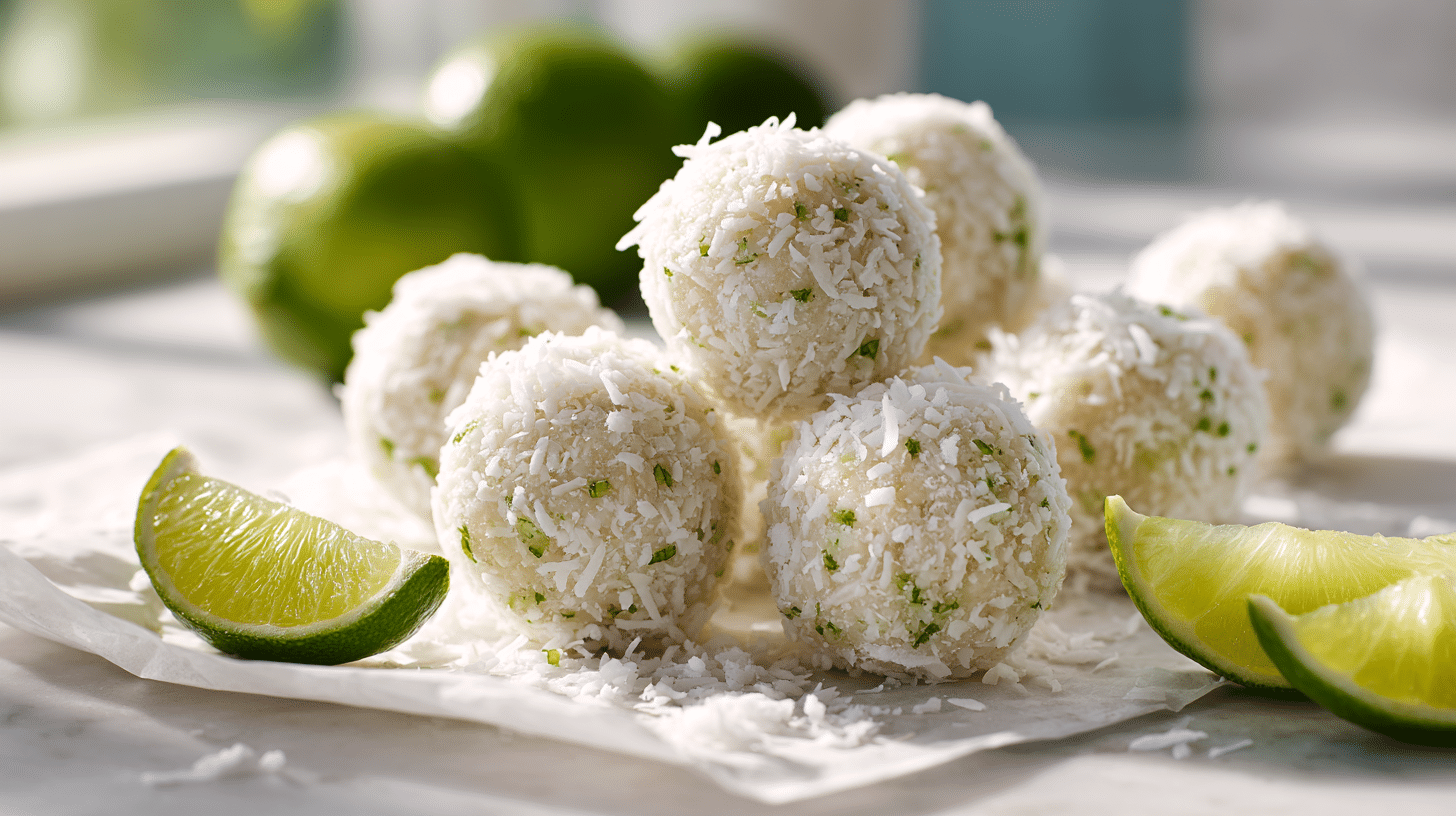 No-Bake Lime Coconut Energy Balls – Zesty & Ready in 15 Minutes