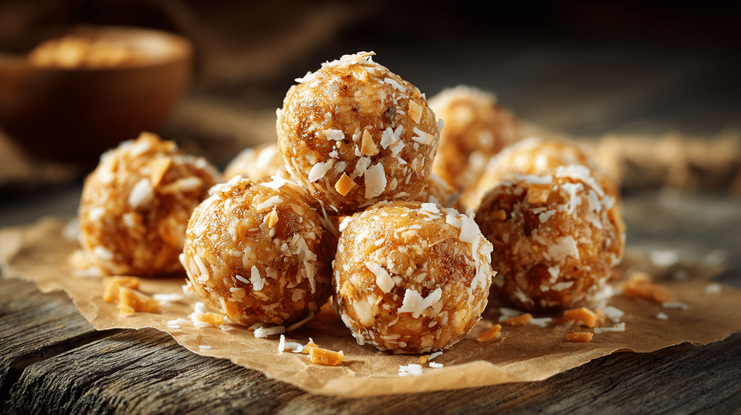 No-Bake Toffee Coconut Energy Balls – Ready in 15 Minutes